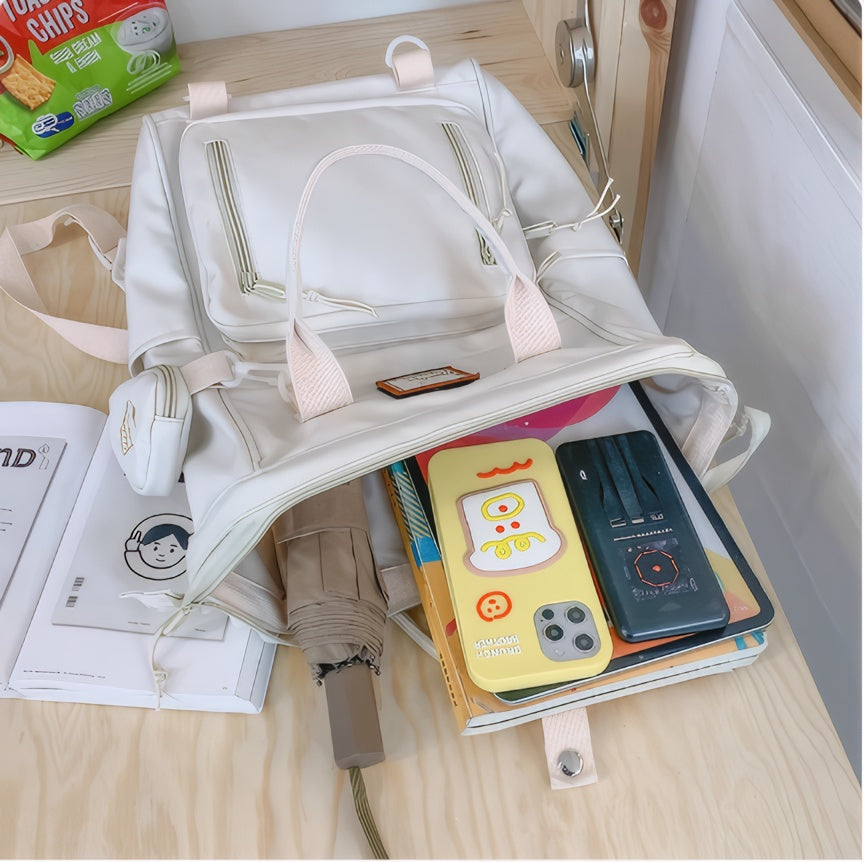 Large Capacity New Fashion Korean College Style Backpack With handle